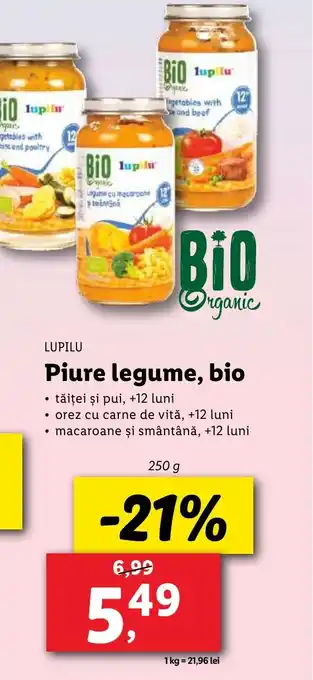 Lidl LUPILU Piure legume, bio Ofertă