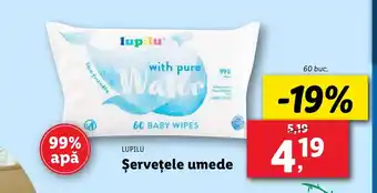 Lidl LUPILU Șerveţele umede Ofertă