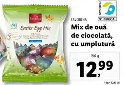 Lidl FAVORINA Mix de ouǎ de ciocolată, cu umplutură Ofertă