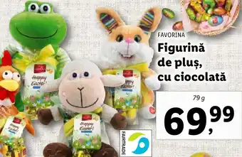 Lidl FAVORINA Figurinǎ de plus, cu ciocolată Ofertă