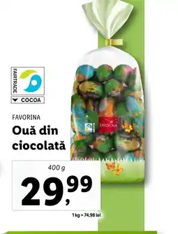 Lidl FAVORINA Ouă din ciocolată Ofertă