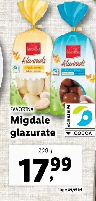 Lidl FAVORINA Migdale glazurate Ofertă