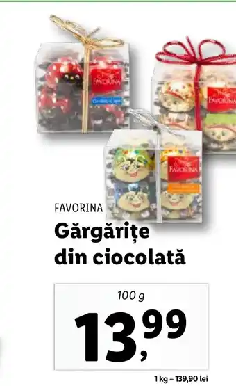 Lidl FAVORINA Gărgăriţe din ciocolată Ofertă