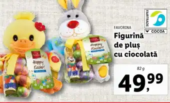 Lidl FAVORINA Figurinǎ de plus cu ciocolată Ofertă