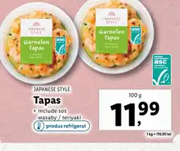 Lidl JAPANESE STYLE Tapas Ofertă