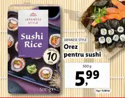 Lidl JAPANESE STYLE Orez pentru sushi Ofertă