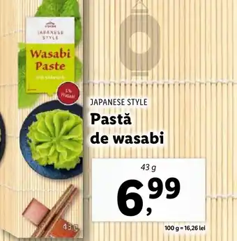 Lidl JAPANESE STYLE Pastǎ de wasabi Ofertă