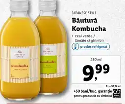 Lidl JAPANESE STYLE Băutură Kombucha Ofertă