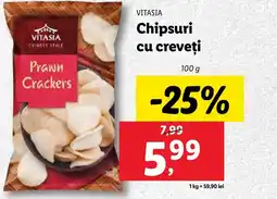 Lidl VITASIA Chipsuri cu creveţi Ofertă