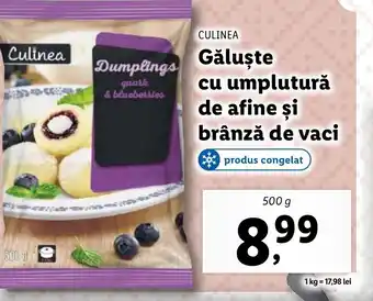 Lidl CULINEA cu umplutură de afine şi brânză de vaci Ofertă