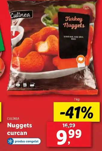 Lidl CULINEA Nuggets curcan Ofertă