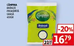 Auchan CÂMPINA Branza proaspătă grasă Ofertă