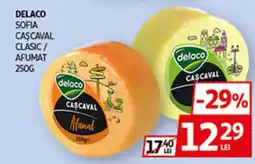 Auchan DELACO Sofia cascaval clasic/ afumat Ofertă