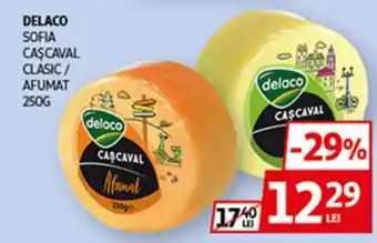 Auchan DELACO Sofia cascaval clasic/ afumat Ofertă