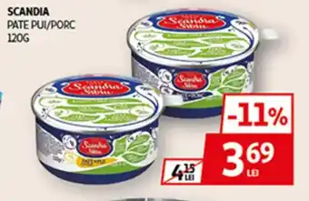 Auchan SCANDIA Pate pui/porc Ofertă