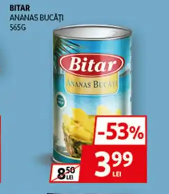 Auchan BITAR Ananas bucăți Ofertă