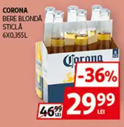 Auchan CORONA Bere blonda sticlă Ofertă