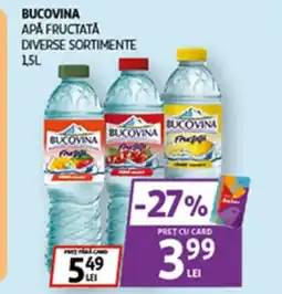 Auchan BUCOVINA Apa fructată Ofertă