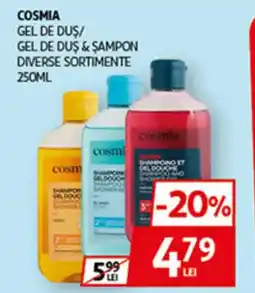 Auchan COSMIA Gel de dus/ gel de duş & şampon Ofertă