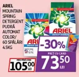 Auchan ARIEL Mountain spring detergent pudra automat color Ofertă