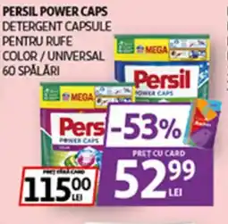 Auchan PERSIL Power caps detergent capsule pentru rufe color/universal Ofertă