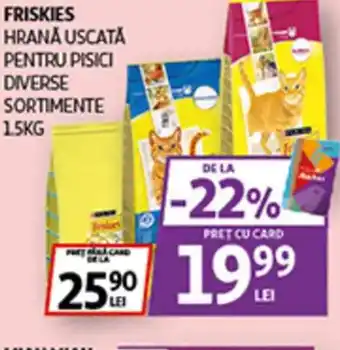 Auchan FRISKIES Hrană uscată pentru pisici Ofertă