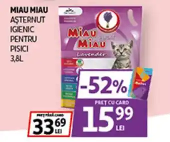 Auchan MIAU MIAU Aşternut igienic pentru pisici Ofertă