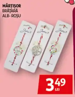 Auchan Mărţişor Bratara alb-roşu Ofertă