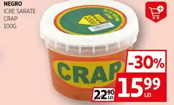 Auchan NEGRO Icre sarate crap Ofertă