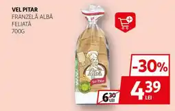 Auchan VEL PITAR Franzelă albă feliată Ofertă