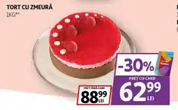 Auchan Tort cu zmeură Ofertă