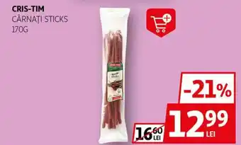 Auchan CRIS-TIM Cârnaţi sticks Ofertă