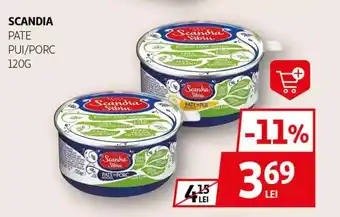 Auchan SCANDIA Pate pui/porc Ofertă