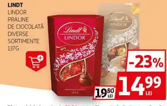 Auchan LINDT Lindor praline de ciocolată Ofertă