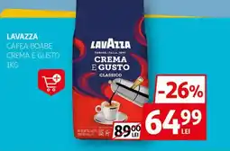 Auchan LAVAZZA Cafea boabe crema E gusto Ofertă