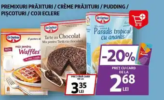 Auchan DR. OETKER Premixuri prăjituri / crème prăjituri / pudding/ piscoturi/coji eclere Ofertă