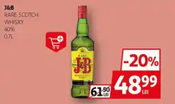 Auchan J&B Rare scotch whisky 40% Ofertă