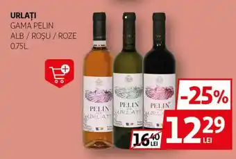 Auchan URLAŢI Gama pelin alb / roșu / roze Ofertă