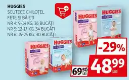 Auchan HUGGIES Scutece chilotel fete şi băieți Ofertă