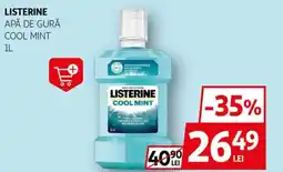 Auchan LISTERINE Apă de gură cool mint Ofertă