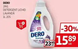 Auchan DERO 2in1 detergent lichid lavandă Ofertă