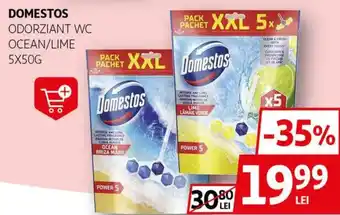 Auchan DOMESTOS Odorziant WC ocean/lime Ofertă