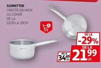 Auchan Schmitter cratiţă din inox cu coadă Ofertă