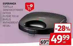 Auchan ESPERANZA Tortilla sandwich maker EKT009 Ofertă