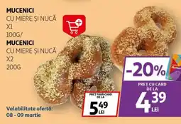 Auchan Mucenici cu miere şi nucă Ofertă