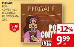 Auchan PERGALE Pop coffee milk bomboane de ciocolată Ofertă