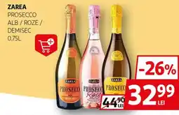 Auchan ZAREA Prosecco alb / roze / demisec Ofertă