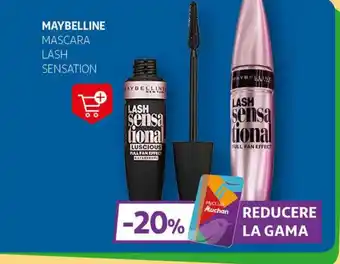 Auchan MAYBELLINE Mascara lash sensation Ofertă