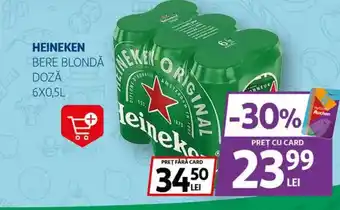 Auchan HEINEKEN Bere blondă doză Ofertă