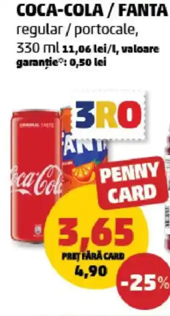 Penny COCA-COLA / FANTA Ofertă